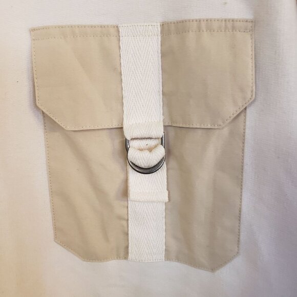 American Rag sweatshirt size XL cream long sleeve pocket front new - Picture 4 of 9